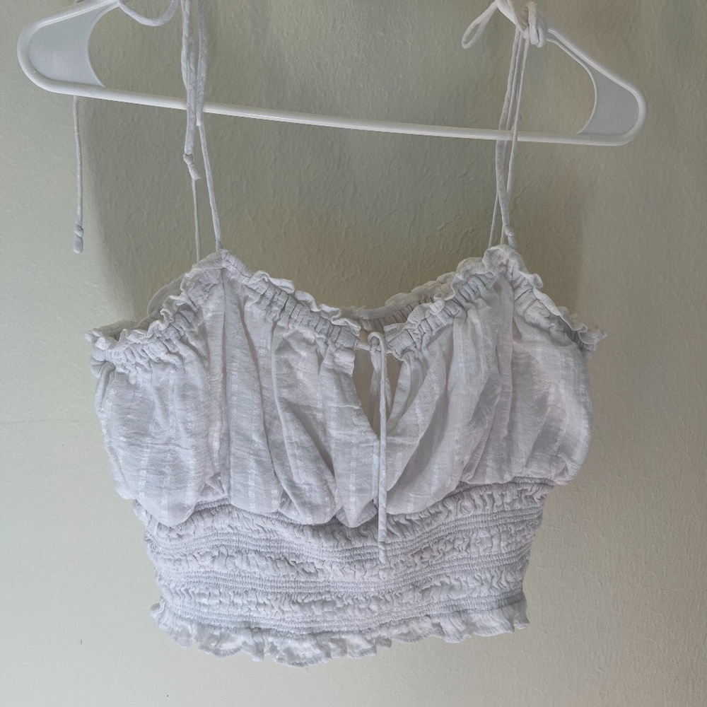 Impeccable Pig White Tank Top Crop Top